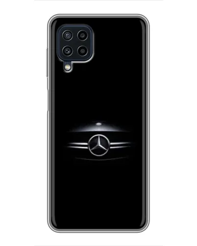 Чехол для Samsung Galaxy A22 с картинкой «Mercedes — абстрактные линии»