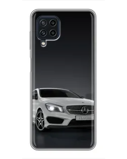 Чехол для Samsung Galaxy A22 с картинкой «Mercedes AMG GT Silver»