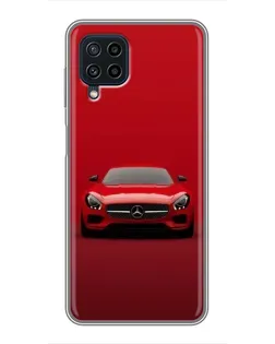 Чехол для Samsung Galaxy A22 с картинкой «Красный Mercedes AMG»