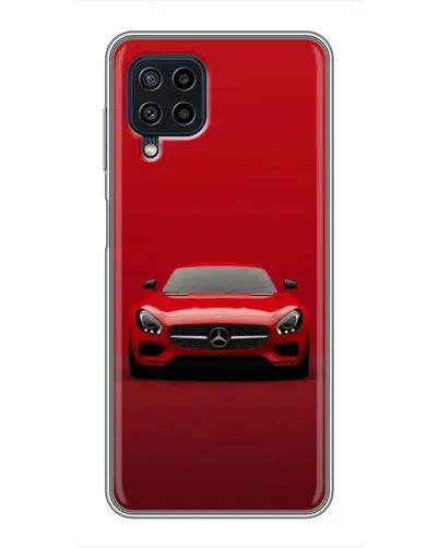 Чехол для Samsung Galaxy A22 с картинкой «Красный Mercedes AMG»