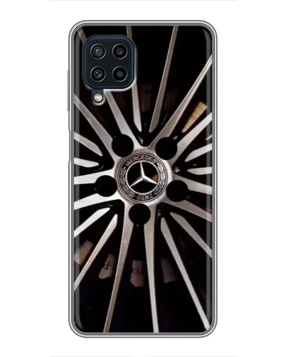 Чехол для Samsung Galaxy A22 с картинкой «Диск Mercedes»