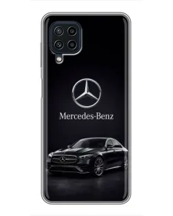 Чехол для Samsung Galaxy A22 с картинкой «Mercedes — решетка радиатора»