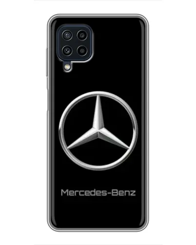 Чехол для Samsung Galaxy A22 с картинкой «Mercedes Silver Logo»
