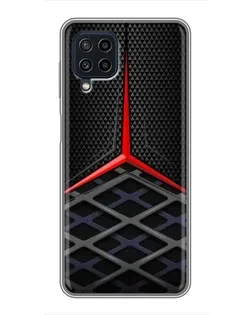 Чехол для Samsung Galaxy A22 с картинкой «Mercedes Carbon Grid»