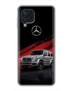 Чехол для Samsung Galaxy A22 с картинкой «Mercedes G-Class красный»
