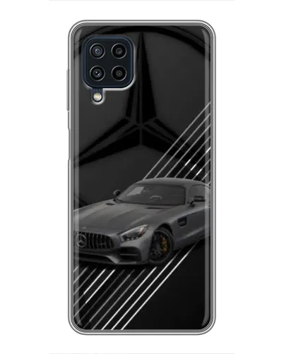 Чехол для Samsung Galaxy A22 с картинкой «Mercedes AMG — графика»