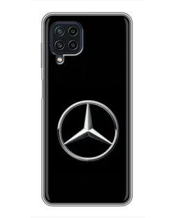 Чехол для Samsung Galaxy A22 с картинкой «Mercedes классический лого»