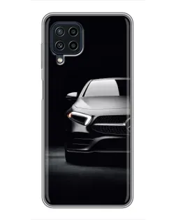 Чехол для Samsung Galaxy A22 с картинкой «Свет фар Mercedes»