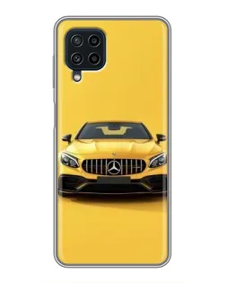 Чехол для Samsung Galaxy A22 с картинкой «Желтый Mercedes GT»