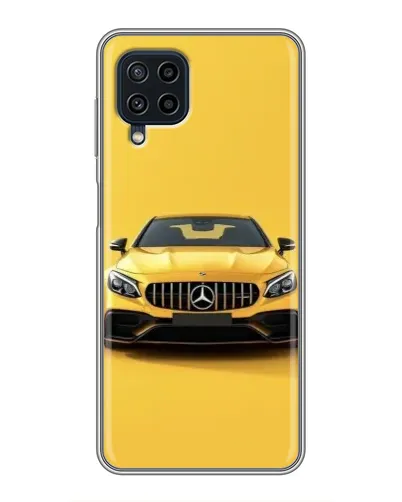 Чехол для Samsung Galaxy A22 с картинкой «Желтый Mercedes GT»
