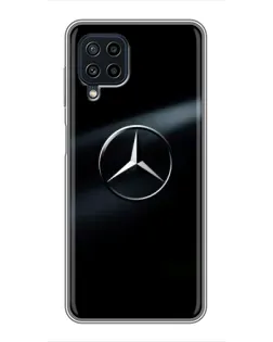 Чехол для Samsung Galaxy A22 с картинкой «Mercedes на металле» Чехол для Samsung Galaxy A22 с картинкой «Mercedes на металле»