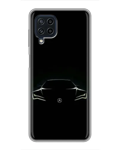 Чехол для Samsung Galaxy A22 с картинкой «Mercedes — силуэт авто» Чехол для Samsung Galaxy A22 с картинкой «Mercedes — силуэт авто»