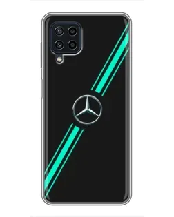 Чехол для Samsung Galaxy A22 с картинкой «Спортивные линии Mercedes» Чехол для Samsung Galaxy A22 с картинкой «Спортивные линии Mercedes»