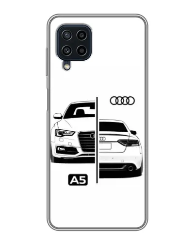 Чехол для Samsung Galaxy A22 с картинкой «Audi — контрастный дизайн» Чехол для Samsung Galaxy A22 с картинкой «Audi — контрастный дизайн»