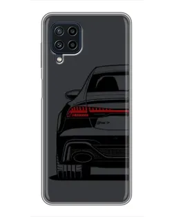 Чехол для Samsung Galaxy A22 с картинкой «Задняя часть Audi — арт»