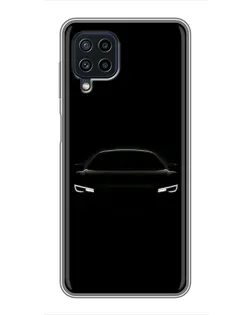 Чехол для Samsung Galaxy A22 с картинкой «Взгляд Audi в темноте»