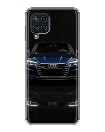Чехол для Samsung Galaxy A22 с картинкой «Audi — ночное отражение» Чехол для Samsung Galaxy A22 с картинкой «Audi — ночное отражение»
