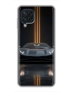 Чехол для Samsung Galaxy A22 с картинкой «Lamborghini золотые линии» Чехол для Samsung Galaxy A22 с картинкой «Lamborghini золотые линии»