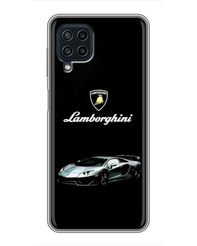 Чехол для Samsung Galaxy A22 с картинкой «Логотип Lamborghini классика»