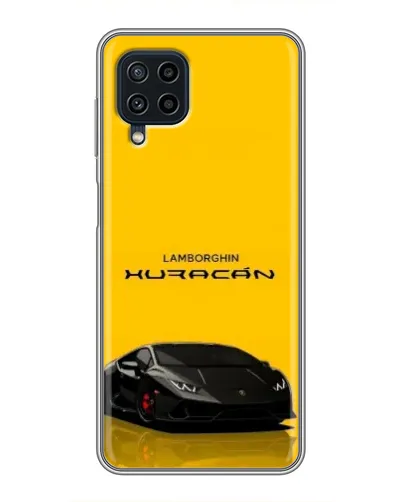 Чехол для Samsung Galaxy A22 с картинкой «Lamborghini Huracan черный»