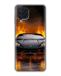 Чехол для Samsung Galaxy A22 с картинкой «Lamborghini в огне» Чехол для Samsung Galaxy A22 с картинкой «Lamborghini в огне»