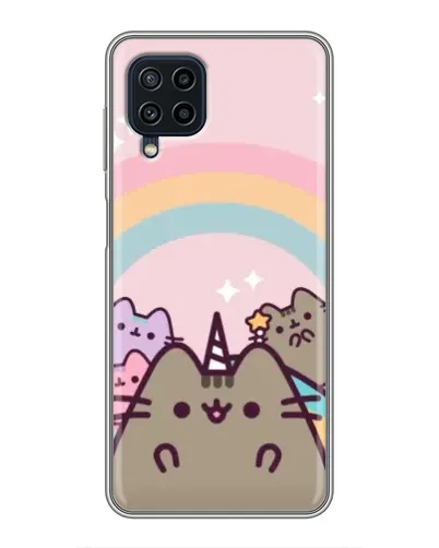 Чехол для Samsung Galaxy A22 с картинкой «Единорог Pusheen»