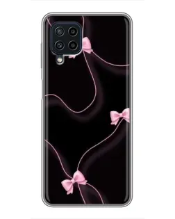 Чехол для Samsung Galaxy A22 с картинкой «Розовые ленты»