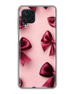 Чехол для Samsung Galaxy A22 с картинкой «Бордовый атлас»