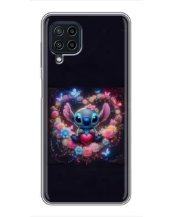 Чехол для Samsung Galaxy A22 с картинкой «Stitch в цветах» Чехол для Samsung Galaxy A22 с картинкой «Stitch в цветах»