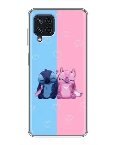 Чехол для Samsung Galaxy A22 с картинкой «Stitch и Angel Love» Чехол для Samsung Galaxy A22 с картинкой «Stitch и Angel Love»