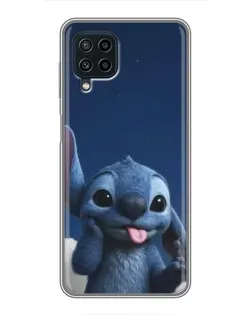 Чехол для Samsung Galaxy A22 с картинкой «Стич в облаках» Чехол для Samsung Galaxy A22 с картинкой «Стич в облаках»