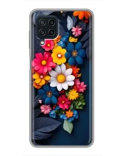 Чехол для Samsung Galaxy A22 с картинкой «Цветочная феерия»