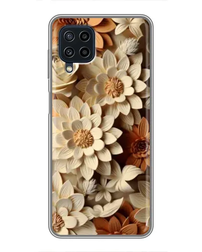 Чехол для Samsung Galaxy A22 с картинкой «Бежевый флористический декор» Чехол для Samsung Galaxy A22 с картинкой «Бежевый флористический декор»
