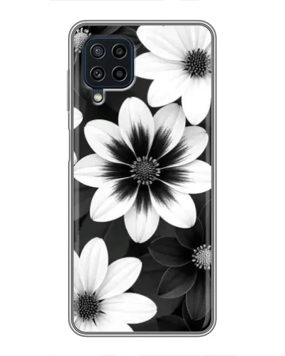 Чехол для Samsung Galaxy A22 с картинкой «Монохромные астры» Чехол для Samsung Galaxy A22 с картинкой «Монохромные астры»