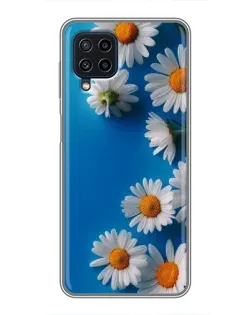 Чехол для Samsung Galaxy A22 с картинкой «Белоснежные маргаритки»