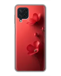 Чехол для Samsung Galaxy A22 с картинкой «Маковые соцветия»