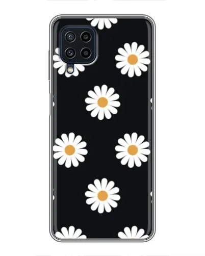 Чехол для Samsung Galaxy A22 с картинкой «Ромашки на черном» Чехол для Samsung Galaxy A22 с картинкой «Ромашки на черном»