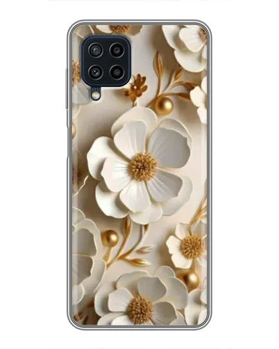 Чехол для Samsung Galaxy A22 с картинкой «Белие бумажние цвети» Чехол для Samsung Galaxy A22 с картинкой «Белие бумажние цвети»