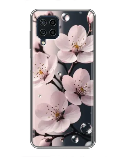 Чехол для Samsung Galaxy A22 с картинкой «Нежная сакура и капли» Чехол для Samsung Galaxy A22 с картинкой «Нежная сакура и капли»