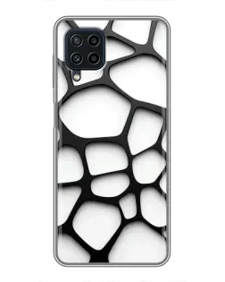 Чехол для Samsung Galaxy A22 с картинкой «Белая объемная сетка» Чехол для Samsung Galaxy A22 с картинкой «Белая объемная сетка»