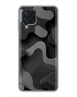 Чехол для Samsung Galaxy A22 с картинкой «Темный абстрактный камуфляж» Чехол для Samsung Galaxy A22 с картинкой «Темный абстрактный камуфляж»