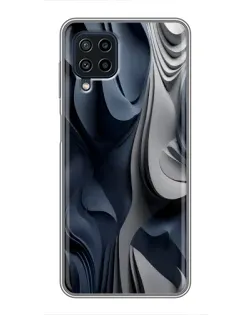 Чехол для Samsung Galaxy A22 с картинкой «Объемные синие складки» Чехол для Samsung Galaxy A22 с картинкой «Объемные синие складки»