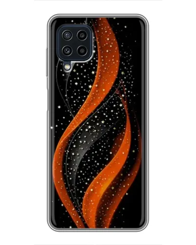 Чехол для Samsung Galaxy A22 с картинкой «Огненная звездная волна»