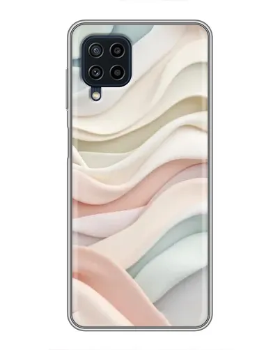 Чехол для Samsung Galaxy A22 с картинкой «Пастельные нежные волны»