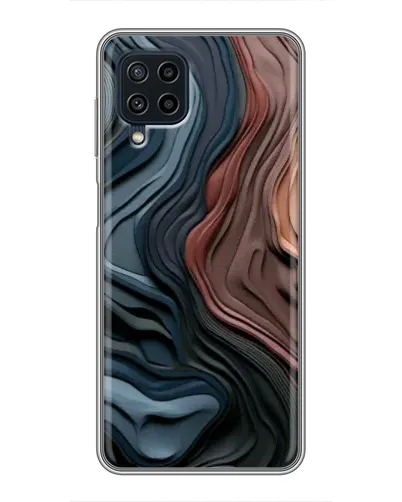 Чехол для Samsung Galaxy A22 с картинкой «Цветные волны каньона»