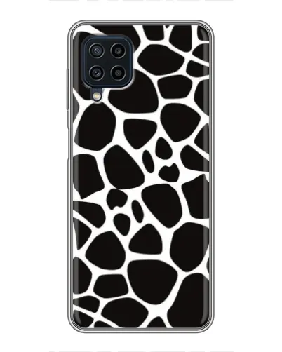 Чехол для Samsung Galaxy A22 с картинкой «Черно-белый жираф»