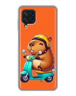 Чехол для Samsung Galaxy A22 с картинкой «Капибара на скутере» Чехол для Samsung Galaxy A22 с картинкой «Капибара на скутере»