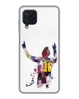 Чехол для Samsung Galaxy A22 с картинкой «Акварельный Месси Барселона» Чехол для Samsung Galaxy A22 с картинкой «Акварельный Месси Барселона»