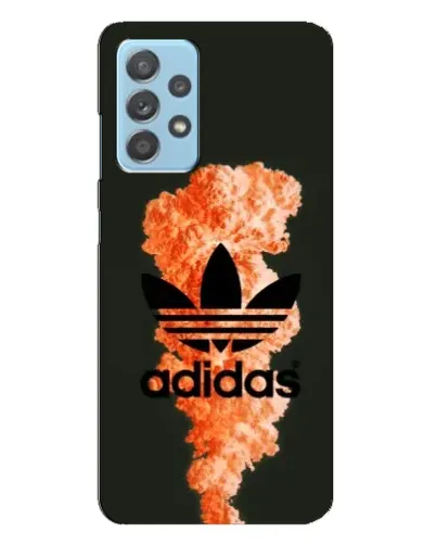 Чехол для Samsung Galaxy A23 с картинкой «Оранжевый дым Adidas»