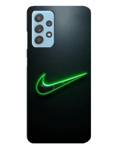 Чехол для Samsung Galaxy A23 с картинкой «Неоновый контур Nike»